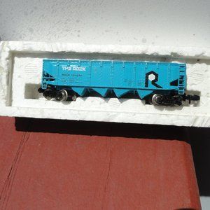 VTG Bachman N scale, The Rock 4 bottom hopper train car~EUC~Mini train